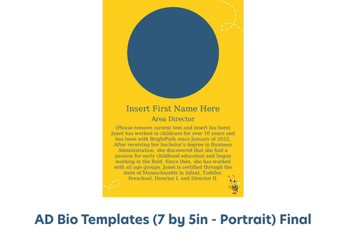 AD Bio Templates (7 by 5in - Portrait) Final
