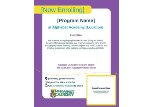 Alphabet Academy Programs Generic Social Media Design Template