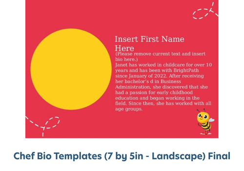 BB Chef Bio Templates (7 by 5in - Landscape) Final