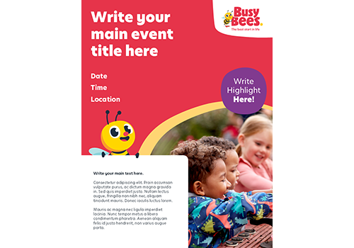 BBNA Flyer Templates_Busy Bees 10