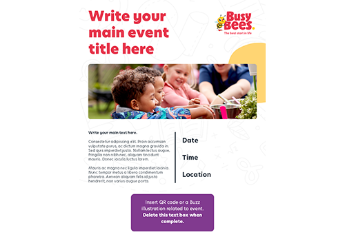 BBNA Flyer Templates_Busy Bees 5