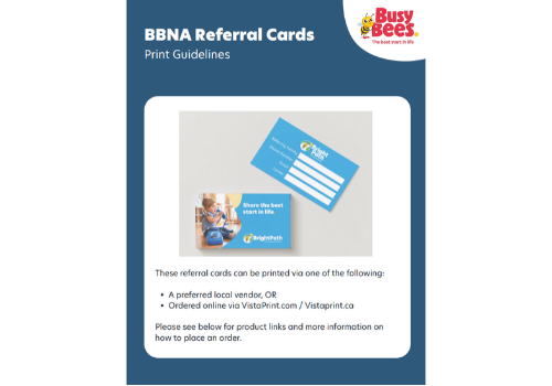 BBNAReferral Cards