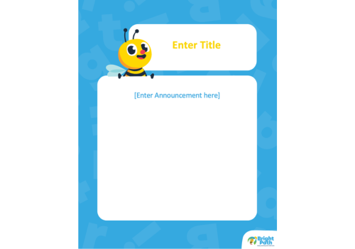 BP Teacher Announcement