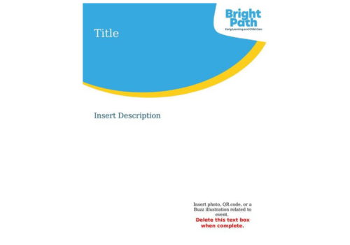 Blank Flyer Template - BrightPath