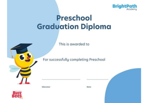 BrightPath Academy Graduation Certificate Template