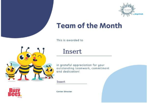BrightPath by Kids Country TOM Certificate
