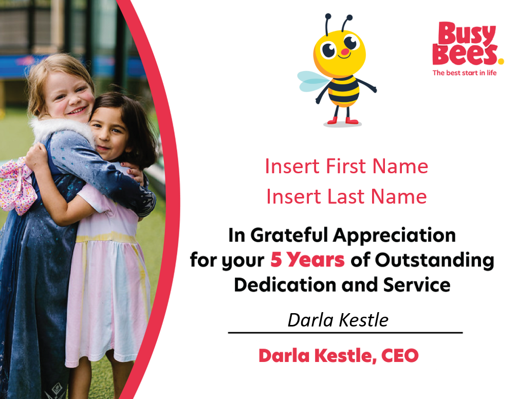 Busy Bees Cert Template_year5