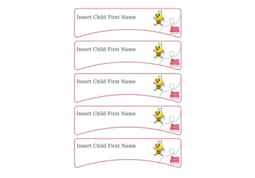 Busy Bees Cubby Label Templates_Full Page