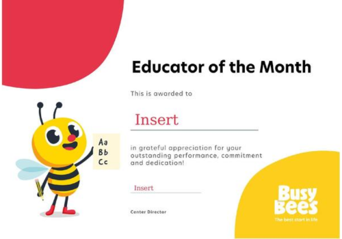 Busy Bees EduOM Certificate