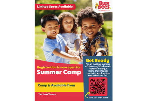 Busy Bees Summer Camp Flyer 1
