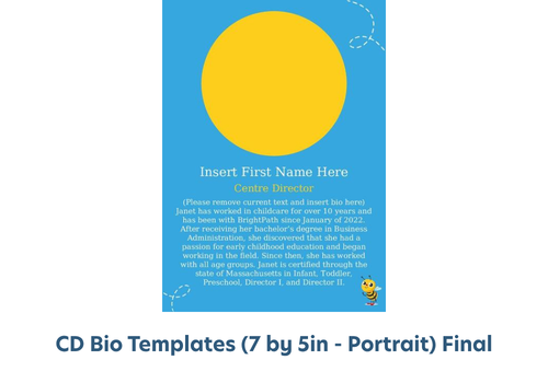 CD Bio Templates (7 by 5in - Portrait) Final