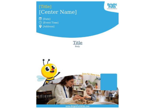 Event Flyer Template with QR code