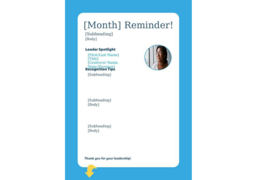 HR Kudos Point Reminder - Blue