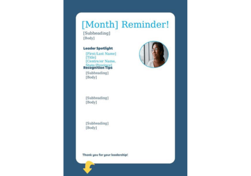 HR Kudos Point Reminder - Dark Blue