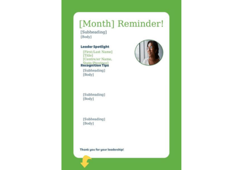 HR Kudos Point Reminder - Green