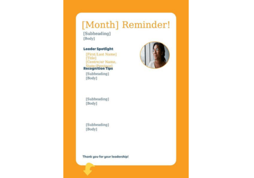 HR Kudos Point Reminder - Yellow
