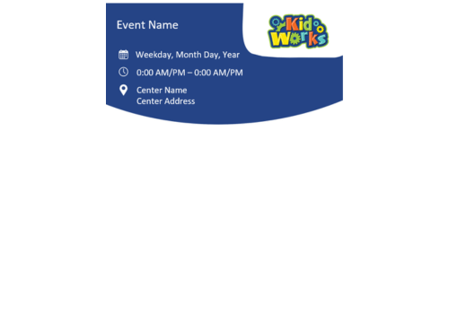 Kid Works Flyer PPT Template 1