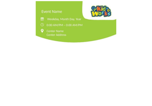 Kid Works Flyer PPT Template 2