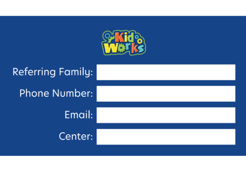 Kid Works Referral Card Back