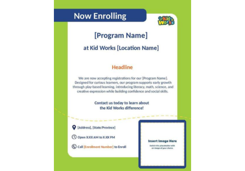KidWorks Programs Generic Social Media Design Template
