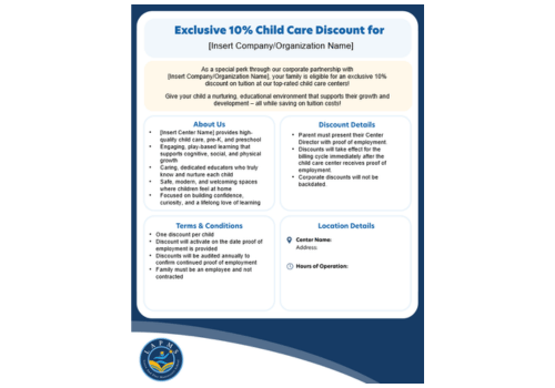 LAPMS Corporate Discount Flyer PPT Template