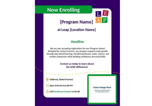 LEAP Programs Generic Social Media Design Template