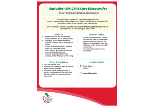 Malvern Corporate Discount Flyer PPT Template