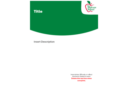 Malvern Flyer Template 1