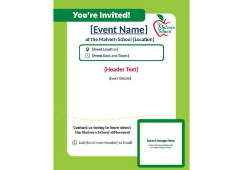 Malvern School_Event Social Media Design Template