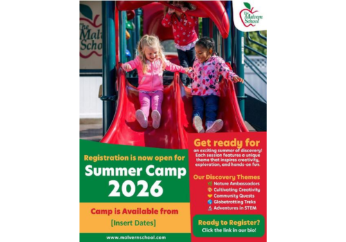 Malvern Summer Program Social Media Post