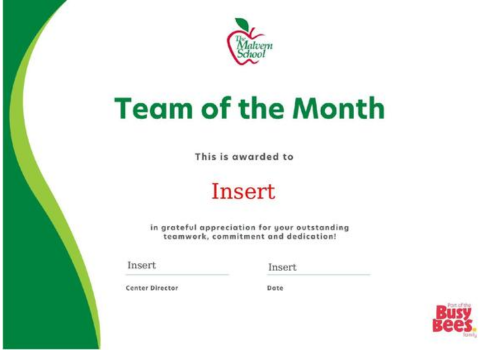 Malvern TOM Certificate