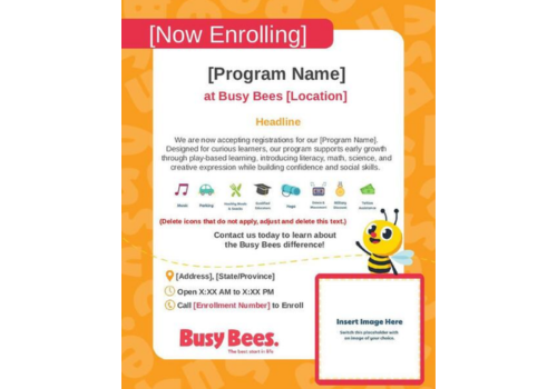 Programs Generic Social Media Design Template_Busy Bees 2