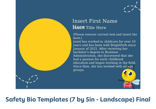 Safety Bio Templates (7 by 5in - Landscape) Final