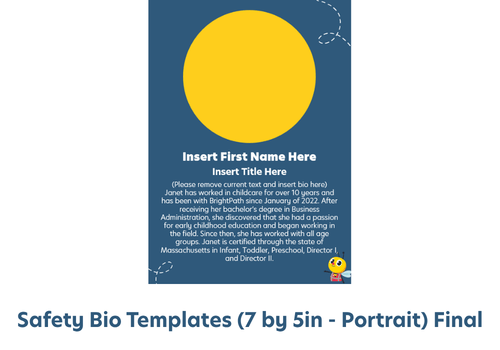Safety Bio Templates (7 by 5in - Portrait) Final