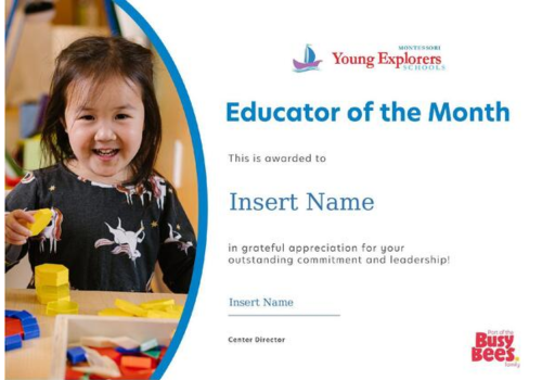 Young Explorers EduOM Certificate