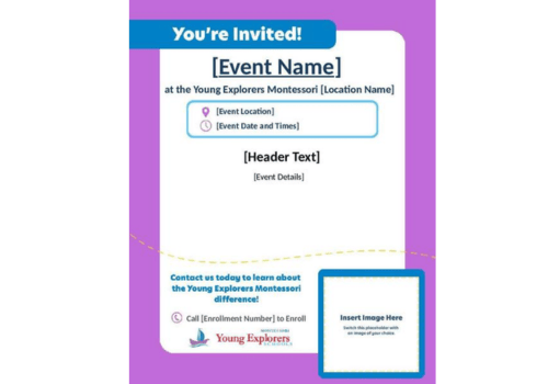 Young Explorers Montessori_Event Social Media Design Template