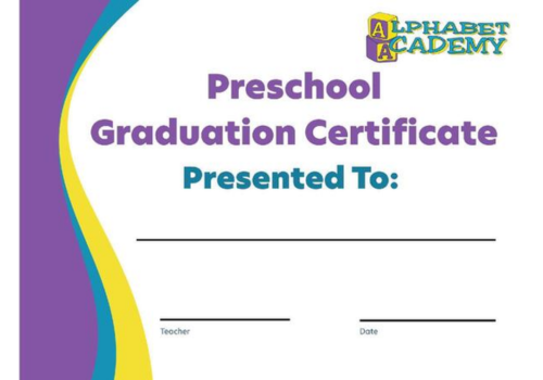 alphabet academy certificate
